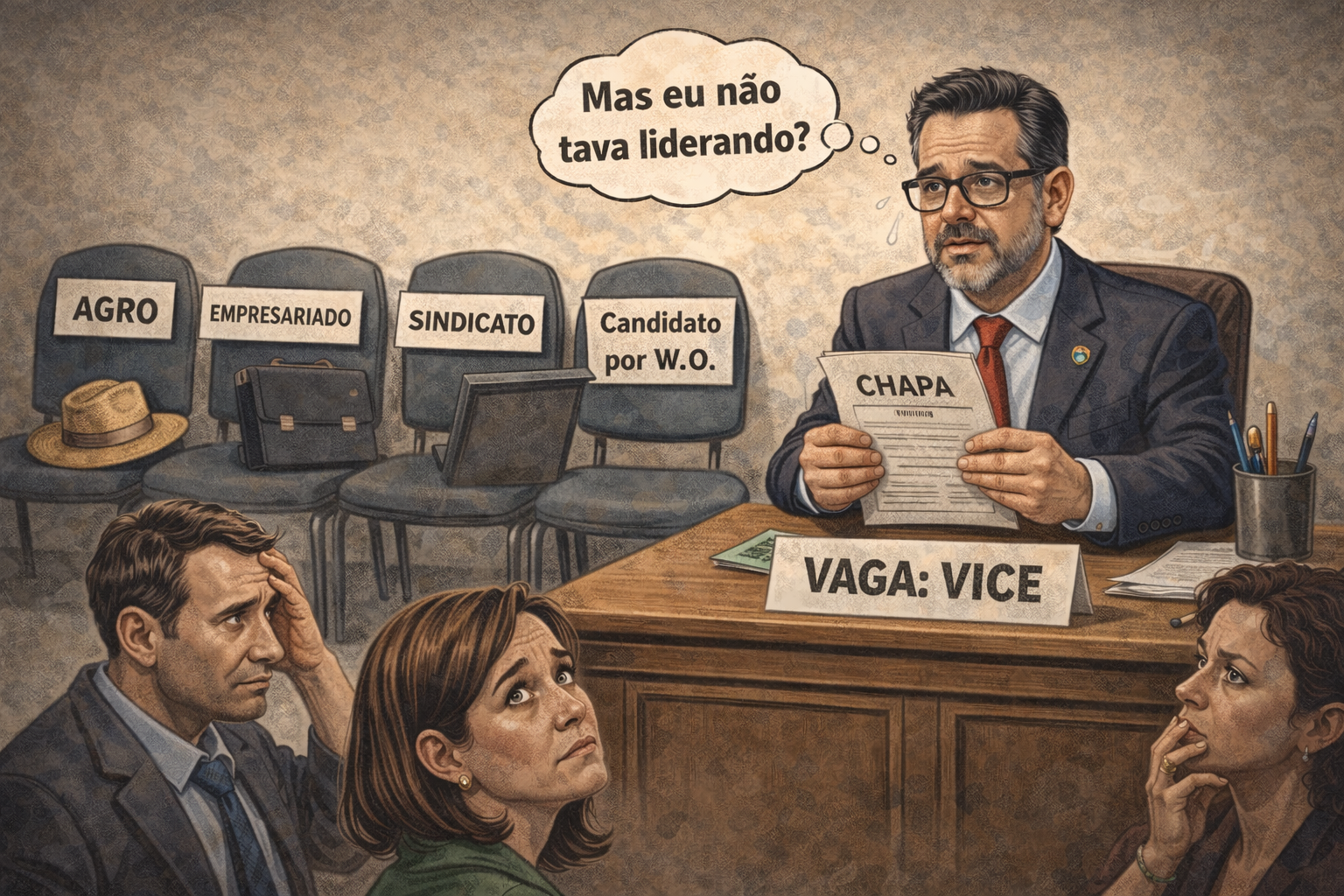 COLUNA FALA SÉRIO – Lidera nas pesquisas, mas não arruma vice