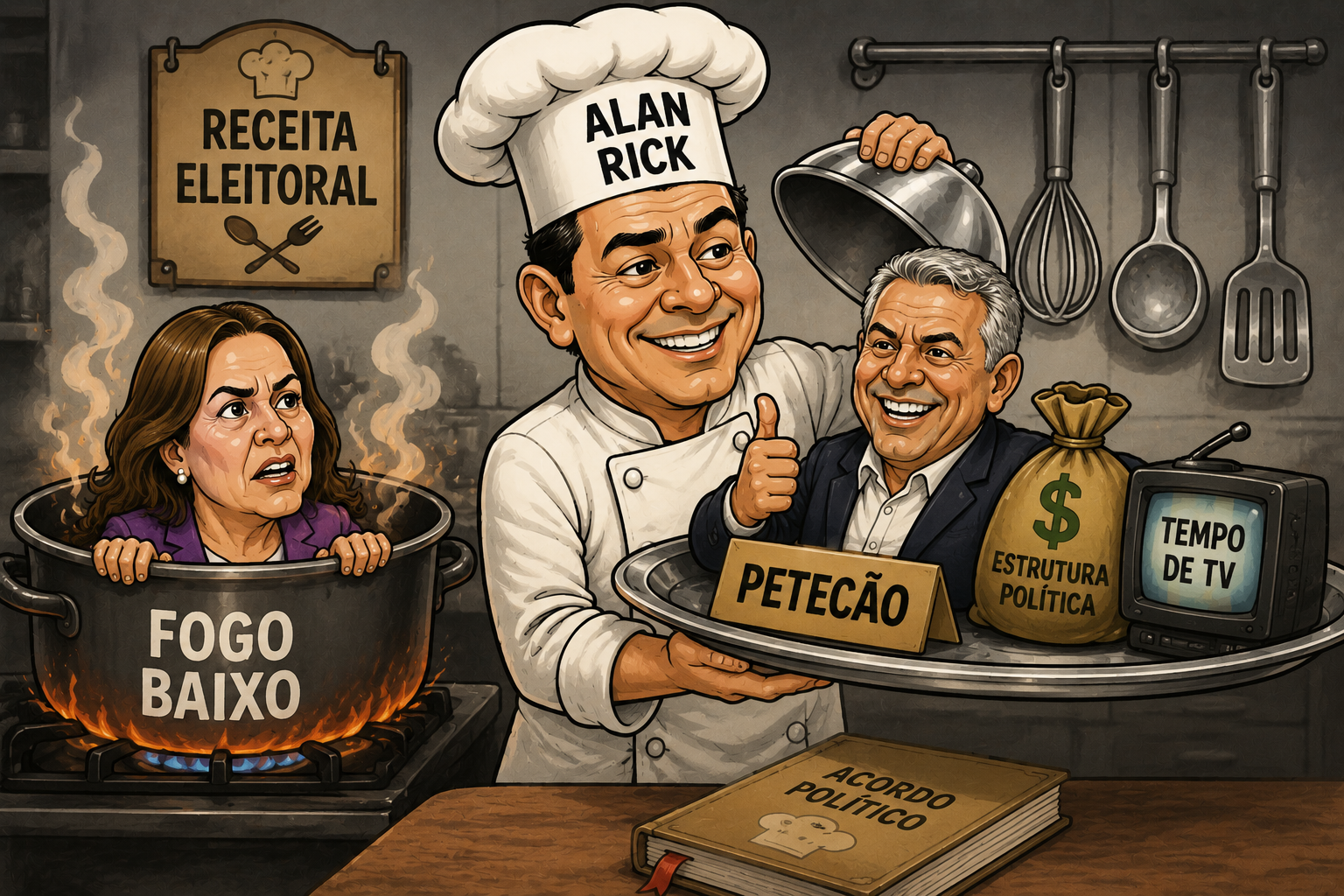 COLUNA FALA SÉRIO – Na cozinha política, uns são servidos — outros viram ingrediente