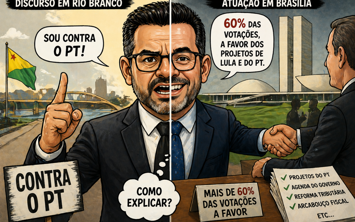 COLUNA FALA SÉRIO – Em Rio Branco é uma fala, em Brasília é outra