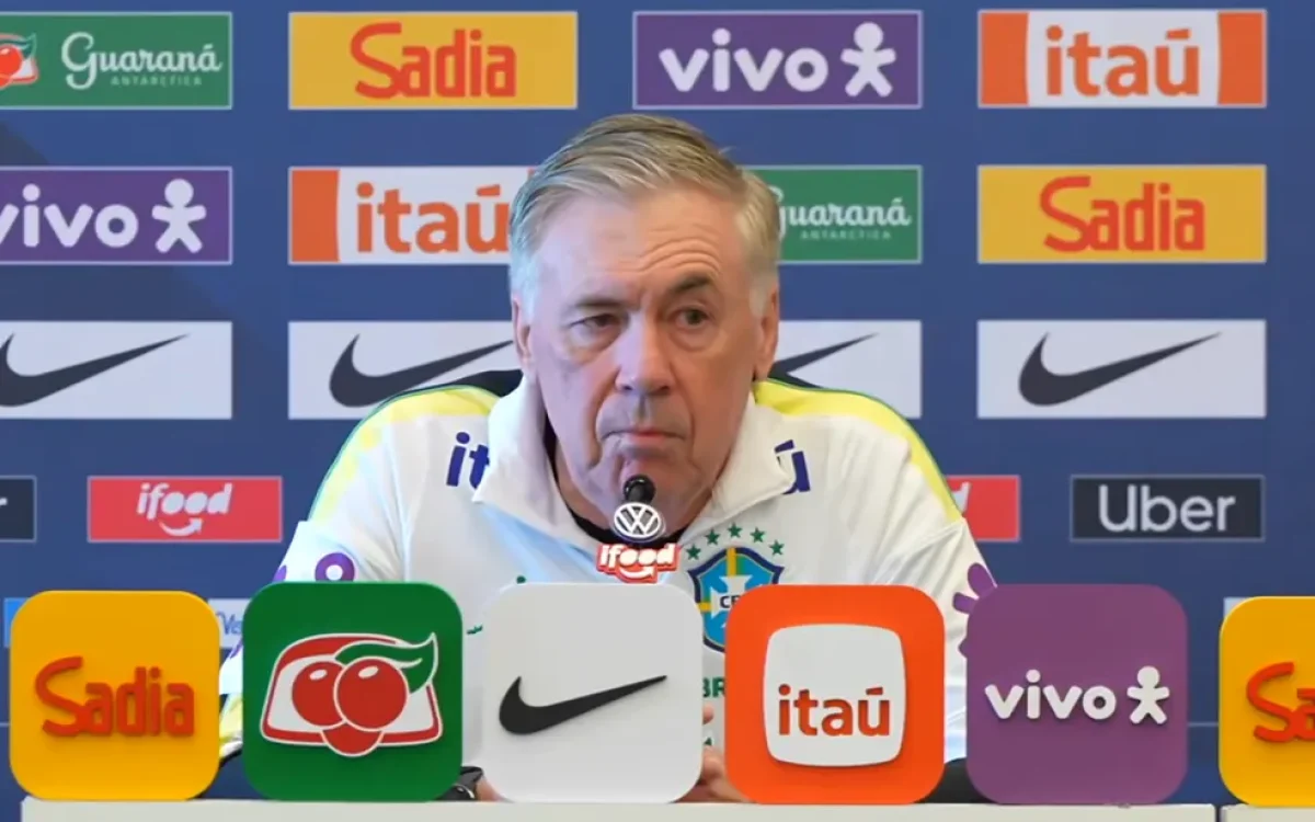 Sem Neymar, Ancelotti confirma Brasil com quatro atacantes contra a França e cobra equilíbrio